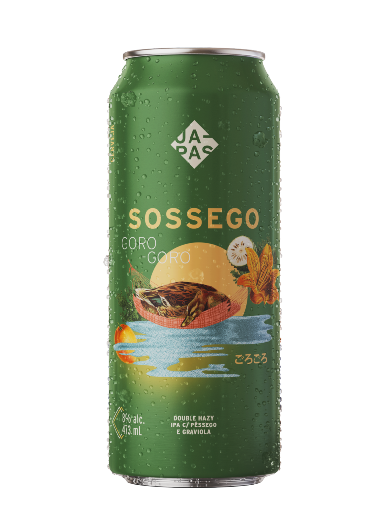 Japas Sossego Goro-Goro - Double Hazy IPA com Pêssego e Graviola