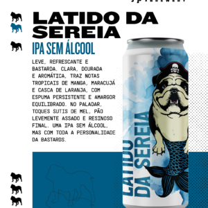 Bastards Latido da Sereia IPA Sem Álcool