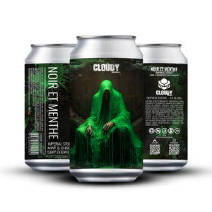 Cloudy Noir Et Menthe